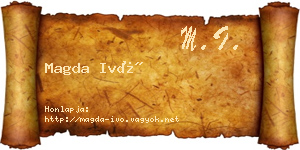 Magda Ivó névjegykártya